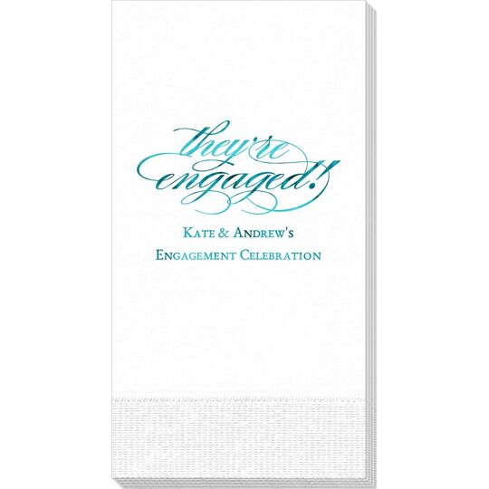 Script They're Engaged Guest Towels